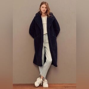 Ba&sh Joni sherpa coat size 4 in EUC